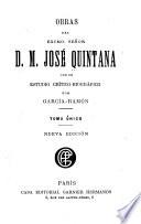 Obras del excmo. señor D.M. José Quintana
