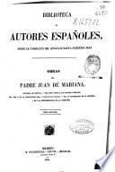 Obras del Padre Juan de Mariana