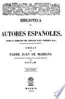 Obras del padre Juan de Mariana