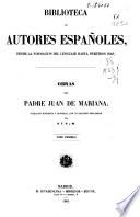 Obras del Padre Juan de Mariana: (XLIX, 534 p.)