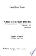 Obras dramáticas inéditas