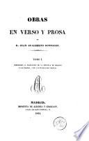 Obras en verso y prosa de D. Juan Gualberto Gonzalez