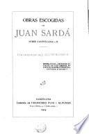 Obras Escogidas de Juan Sarda