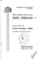 Obras escogidas en prosa de don Adolfo Valderrama