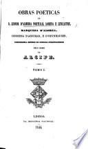 Obras Poeticas, etc