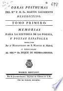 Obras posthumas del Rmo. P. M. Fr. Martín Sarmiento ...