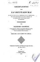 Observaciones sobre la dentadura en que se trata de la importancia de su conservación...