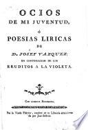 Ocios de mi juventud, ó Poesias liricas