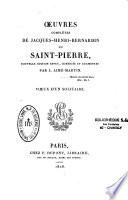 Oeuvres complètes de Jacques-Henri-Bernardin de Saint-Pierre