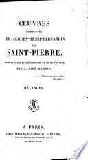 Oeuvres complètes de Jacques-Henri-Bernardin de Saint-Pierre
