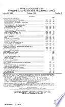 Official Gazette of the United States Patent and Trademark Office