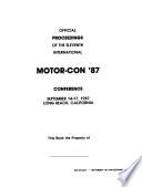 Official Proceedings of the ... International Motor-Con Conference