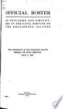 Official Register of the Officers and Employees in the Civil Service of the Philippine Islands