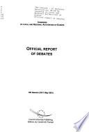 Official Report of Debates