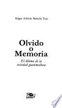 Olvido o memoria