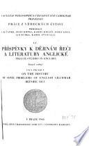 On the History of Some Problems of English Grammar Before 1800