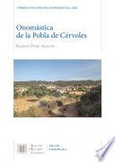 Onomàstica de la Pobla de Cérvoles