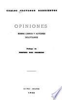 Opiniones sobre libros y autores bolivianos