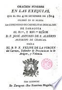 Oración fúnebre en las exequias ... de D. Fr. José Anta de S. Alberto ... O.C