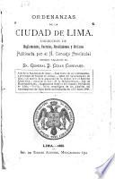 Ordenanzas de la ciudad de Lima