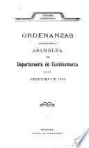 Ordenanzas del Departamento de Cundinamarca