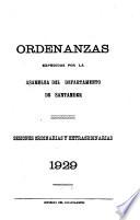 Ordenanzas expedidas por la Asamblea del Departamento de Santander