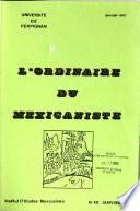 Ordinaire du mexicaniste