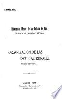 Organización de las escuelas rurales