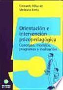 Orientación e intervención psicopedagógica