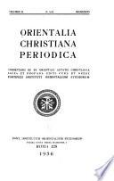 Orientalia christiana periodica