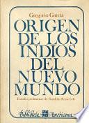 Origen de los indios del Nuevo Mundo