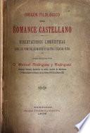 Origen filológico del romance castellano
