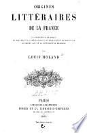 Origines littéraires de la France