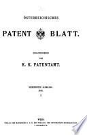 Österreichisches Patentblatt