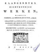 P. Langendyk's Dichtkundige werken ..