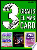 Pack 3 ebooks, Gratis el más caro