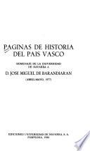 Páginas de historia del País Vasco