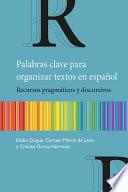 Palabras clave para organizar textos en español