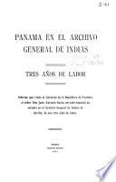 Panama en el Archivo general de Indias