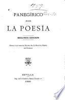 Panegírico por la poesía