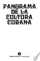 Panorama de la cultura cubana
