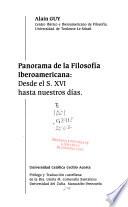 Panorama de la filosofía iberamericana