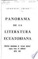 Panorama de la literatura ecuatoriana