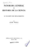 Panorama general de historia de la ciencia: Le eclosión del renaciemient