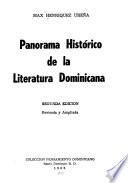 Panorama histórico de la literatura dominicana