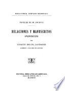 Papeles de mi archivo. Relaciones y manuscritos (moriscos)