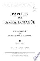 Papeles del General Echagüe