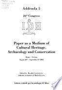 Paper as a Medium of Cultural Heritage