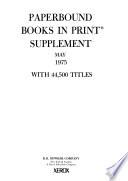 Paperbound Books in Print