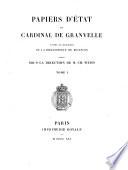 Papiers d'État du Cardinal de Granvelle